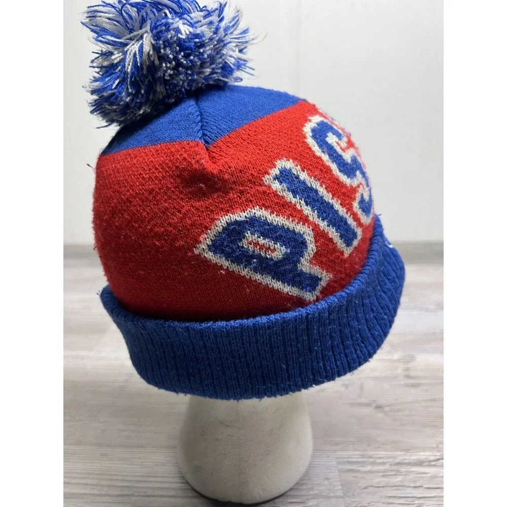 Detroit Pistons Knit Hat Pom Pom Beanie‎ Youth Winter Hat Spell Out